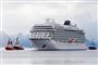 "Viking Sky" er et af de krydstogtskibe, der sejler til norske byer. Billedet er fra tidligere i år, da det fik problemer i en storm nær Molde.
