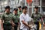 Joshua Wong forlader mandag fængslet Lai Chi Kok i Hongkong.