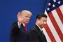 Præsident Donald Trump og Kinas leder, Xi Jinping, under et møde i Folkets Store Hal i Kina i november 2017. Det var længe før, at Trump besluttede sig for at straffe Kinas handelspraksis.
