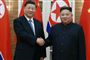 Kinas præsident, Xi Jinping, mødte i Pyongyang i Nordkorea den nordkoreanske leder, Kim Jong-un.