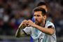 Lionel Messi scorede på straffespark, da Argentina forleden fik 1-1 mod Paraguay.
