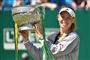 Caroline Wozniacki vandt turneringen i Eastbourne sidste år.