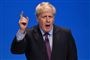 Boris Johnson siger på konservativt vælgermøde i Birmingham, at folk i stedet for husspektakler vil høre om hans planer for landets fremtid.