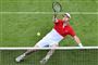 Andy Murray ses her under denne uges ATP-turnering i Eastbourne, hvor han røg ud efter første runde i herredouble.
