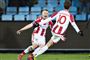 Lucas Andersen (nummer 10) er ny anfører i AaB. (Arkivfoto)