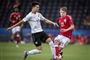 Jens Stage (th.) var med i den danske trup, der ikke formåede at gå videre fra gruppespillet ved U21-EM.