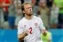 Michael Krohn-Dehli har 59 A-landskampe på cv'et. Han stoppede efter VM i 2018. Billedet her er fra ottendedelsfinalen mod Kroatien.