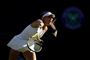 Veronika Kudermetova blev besejret onsdag af Caroline Wozniacki, som er klar til tredje runde i Wimbledon.