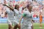 Megan Rapinoe (forrest) scorede det første mål, da USA søndag slog Holland med 2-0 i VM-finalen.