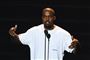 Kanye West gæstede Roskilde Festival i 2009, men stod det til forsanger i Scarlet Pleasure, Emil Goll, måtte den amerikanske rapper gerne komme igen. (arkivbillede)