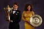 Roger Federer og Serena Williams vandt begge Wimbledon i 2012 (billedet). Det samme gjorde de i 2003. I denne weekend kan de så gøre det igen.