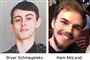 18-årige Bryer Schmegelsky (til venstre) og 19-årige Kam McLeod, er mistænkt for at have dræbt tre mennesker - en 64-årig universitetsprofessor fra Vancouver samt en amerikansk kvinde og hendes australske kæreste.