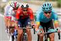 Magnus Cort gjorde sig bemærket på 20. etape af Tour de France. Her driver danskeren udbruddet frem efterfulgt af Dylan Teuns.