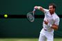 Andy Murray deltog i Wimbledon i både herredouble og mixeddouble.