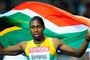 Caster Semenya har taget VM-guld på 800 meter-distancen tre gange. Senest i 2017. (Arkivfoto)