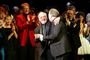 Hal Prince er død i en alder af 91 år. På billedet ses Harold Prince (til venstre) og komponist Andrew Lloyd Webber. (Arkivfoto).
