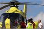 Chris Froome blev hentet i helikopter, efter at han 12. juni under en træningstur forud for en etape i Criterium du Dauphiné var ude for et grimt styrt.