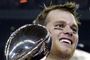 Tom Brady førte i foråret New England Patriots til sejr i Super Bowl, hvor Los Angeles Rams blev nedlagt. 42-årige Brady har vundet NFL-titlen seks gange med Patriots og er historiens med succesfulde spiller i NFL. Arkivfoto.