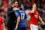 Manager Frank Lampard og Chelsea løb ind i en kold dukkert, da klubben tabte stort til Manchester United i holdenes første kamp i sæsonen i Premier League.
