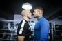 Mark O. Madsen (tv.) mødte Patrick Nielsen i en MMA-kamp i KB-hallen i juni. Han vandt kampen på under tre minutter. Det var den tidligere bryders seneste kamp.
