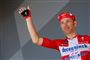 Michael Mørkøv ses her i dannebrogstrøjen under Tour de France. Han kan meget vel også blive en del af VM-holdet i september.