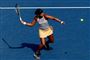 Naomi Osaka ses her under Western & Southern Open i Cincinnati.