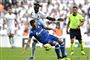 Dame N'Doye (bagest) kommer formentlig ikke i kamp mere på denne side af nytår, og nu har FCK hentet en erstatning for den senegalesiske angriber. (Arkivfoto)