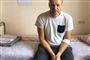 Aleksej Navalnyj i en hospitalsseng i juli i Moskva, mens han var fængslet for at indkalde til demonstrationer, som ifølge myndighederne var ulovlige.