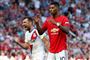Manchester Uniteds Marcus Rashford missede et straffespark hjemme mod Crystal Palace i den engelske Premier League.