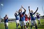 Lyngby-spillerne fejrer endnu en sejr på hjemmebane i Superligaen.