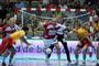 Henrik Møllgaard (i midten) og de øvrige danske mestre fra Aalborg Håndbold vandt Super Cup 2019 med sejr over GOG.
