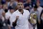 Australske Nick Kyrgios besejrede Steve Johnson i første runde i US Open torsdag.