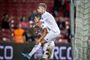 Pieros Sotiriou og Viktor Fischer (på ryggen) kom begge på måltavlen, da FCK grundlagde vejen til Europa Leagues gruppespil med 3-1 hjemme over Riga FC.