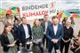 Mai Villadsen (EL), Anne Paulin (S), Morten Østergaard (R), Ida Auken (R), Jacob Mark (SF), klima-, energi- og forsyningsminister Dan Jørgensen (S) og Signe Munk (SF) til doorstep i forbindelse med de første drøftelser om klimaloven på Amager Strandpark tirsdag den 3. september 2019.