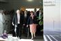 Dronning Margrethe sammen med Jørgen Mads Clausen, bestyrelsesformand i Danfoss under besøget hos Danfoss Silicon Power. Foruden virksomhedsbesøg hos Danfoss skal dronningen også besøge Jysk.