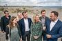 Når klima-, energi- og forsyningsminister Dan Jørgensen (S-th.) skal blive enige med sine støttepartier om, hvordan en klimalovs målsætninger skal blive til virkelighed, vil Enhedslisten med Søren Egge Rasmussen og Mai Villadsen(Nummer et og to fra venstre) kræve, at der blandt andet ændret på afgifterne, så varmeværker fremover fravælger biomasse af træ. (Arkivfoto)