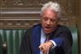 Ikke at overholde loven, det er i sandhed ikke en måde at gøre det på. Punktum. Sådan lød opsangen fra parlamentsformand John Bercow til premierminister Boris Johnson, der har truet med at ignorere ny lov, der skal forhindre et brexit uden en aftale. (Arkivfoto)