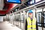 Metroselskabets administrerende direktør, Henrik Plougmann Olsen, fotograferet på metrostationen Københavns Hovedbanegård få dage før åbningen af den nye Cityring.