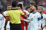 Lionel Messi fik et rødt kort i bronzekampen mod Chile ved Copa America, og efter kampen beskyldte han Det Sydamerikanske Fodboldforbund for at være korrupt. (Arkivfoto)