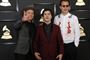 Lukas Graham er her fotograferet ved Grammy-uddelingen i USA forrige år. Ved torsdagens DMA glimrede bandet ved sit fravær på grund af en turné i USA. (Arkivfoto)