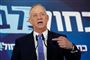 Benny Gantz på talerstolen ved midnat natten til torsdag. Her konstaterer han, at de 28 dage, han har fået af Israels præsident til at danne regering, er gået, uden at han har samlet et flertal.
