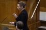 Statminister Mette Frederiksen (S) siger i tirsdagens spørgetime tak til de danskere, som "knokler derude i virkelighedens verden for den grønne omstilling".