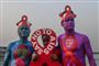 Verden over markeres World Aids Day. Her ses frivillige i Kolkata i Indien.