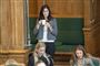 Mette Thiesen fra Ny Borgerlige under Folketingets åbningsdebat 2019 i folketingssalen.