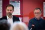 Jacob Bundsgaard (S), formand for Kommunernes Landsforening, og Anders Bondo Christensen, formand for Lærernes Centralorganisation, blev mandag præsenteret for en række anbefalinger til, hvordan de kan blive enige om en aftale om lærernes arbejdstid inden næste års overenskomstforhandlinger.