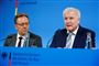 Den tyske indenrigsminister, Horst Seehofer, (th) udtrykker bekymring over, at tusindvis af højreekstreme er potentielle voldsmænd.  Han fremlagde tirsdag nye tal sammen med lederen af det føderale kriminalpoliti, Holger Münch.