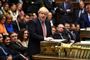 Premierminister Boris Johnson i parlamentet tirsdag.