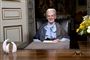 Dronning Margrethe holdt sin nytårstale 2019 i modtagelsesværelset i Christian IX's palæ på Amalienborg.
