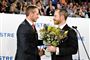 På Venstres landsmøde i november 2019 fik Kristian Jensen pæne ord med på vejen fra formand Jakob Ellemann-Jensen. Kristian Jensen har formentlig godt vidst, at soloforslaget om reformer ville være upopulært i partiledelsen, vurderer politisk redaktør. (Arkivfoto).