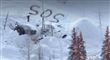 Fanget: Reddet af SOS skrevet i sneen